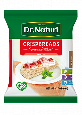 Corn-Wheat Crispbreads with Protein